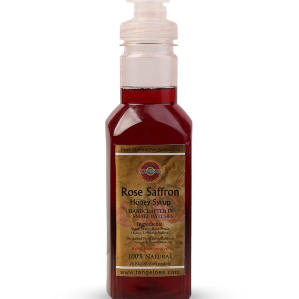 Rose Saffron Honey Syrup Pet